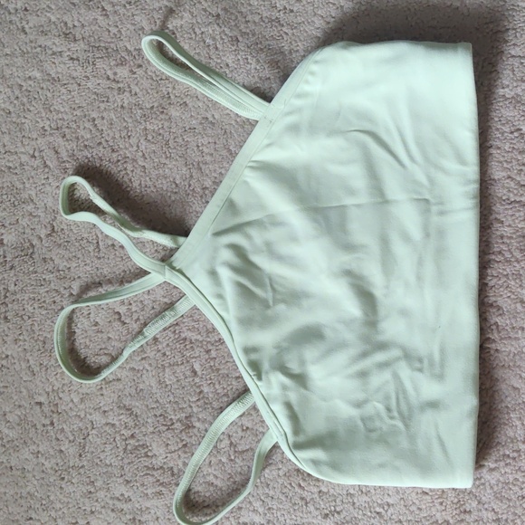 Lululemon Flow Y Strappy Bra Green Kohlrabi - Picture 2 of 8